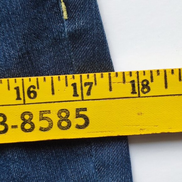 Kenneth Cole boot cut jeans women's size 26 ink blue mid-rise - Picture 13 of 16